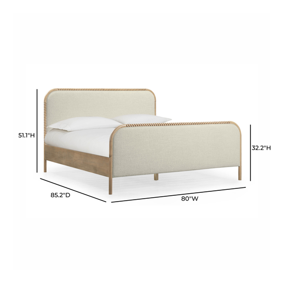 Hatia Basketweave Panel Bed - Image 18