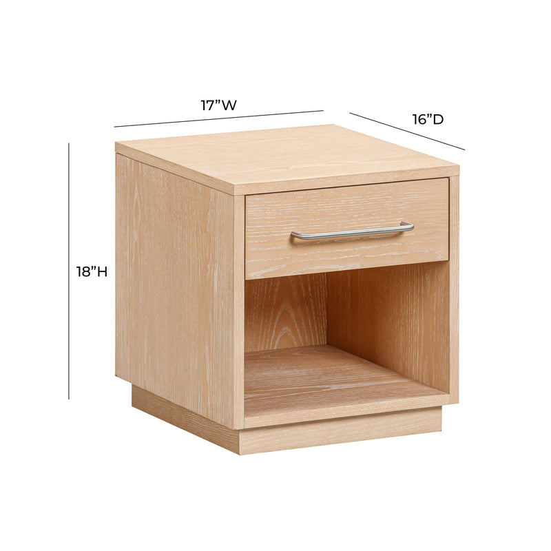 Marlow 17" Wood Nightstand With Drawer - Image 8