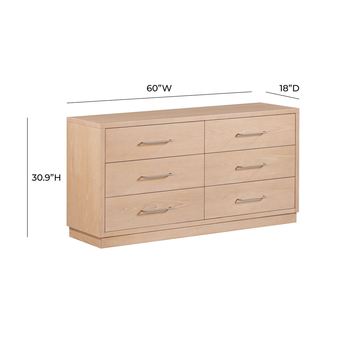 Marlow 6 Drawer Wood Dresser - Image 6