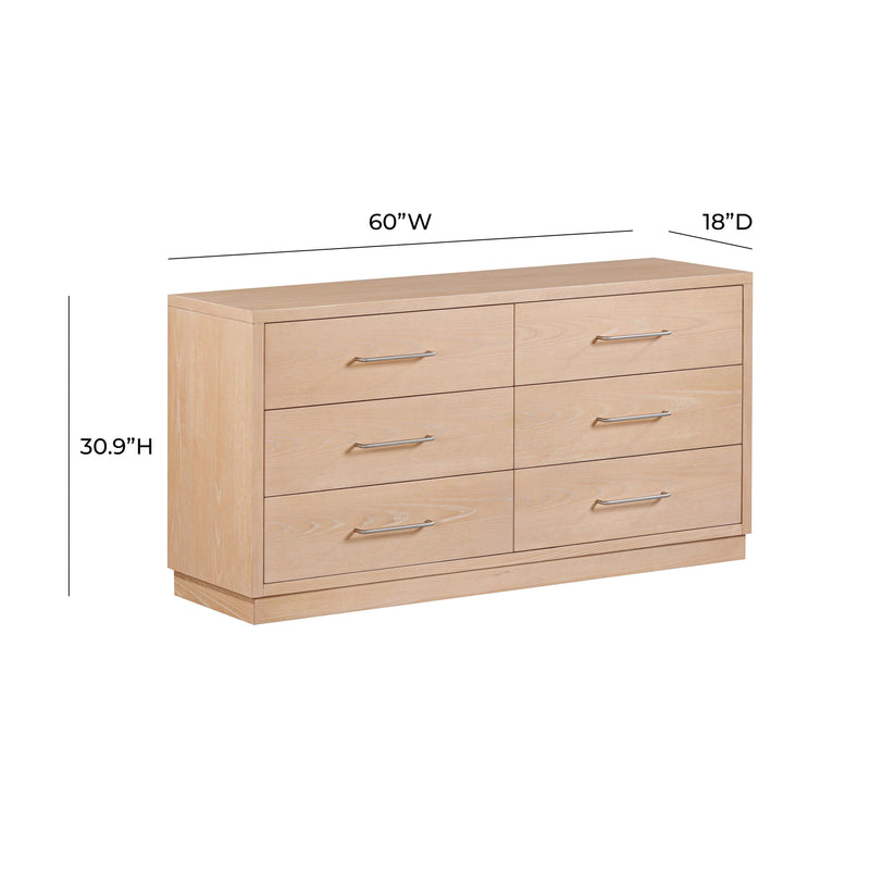Marlow 6 Drawer Wood Dresser - Image 6