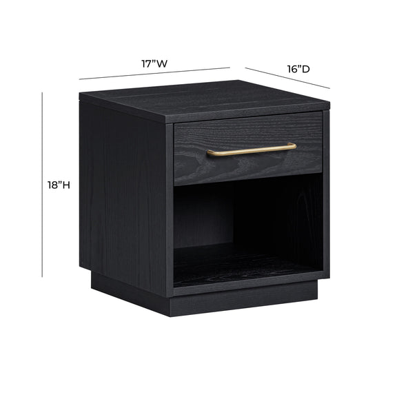 Marlow 17" Wood Nightstand With Drawer - Image 17