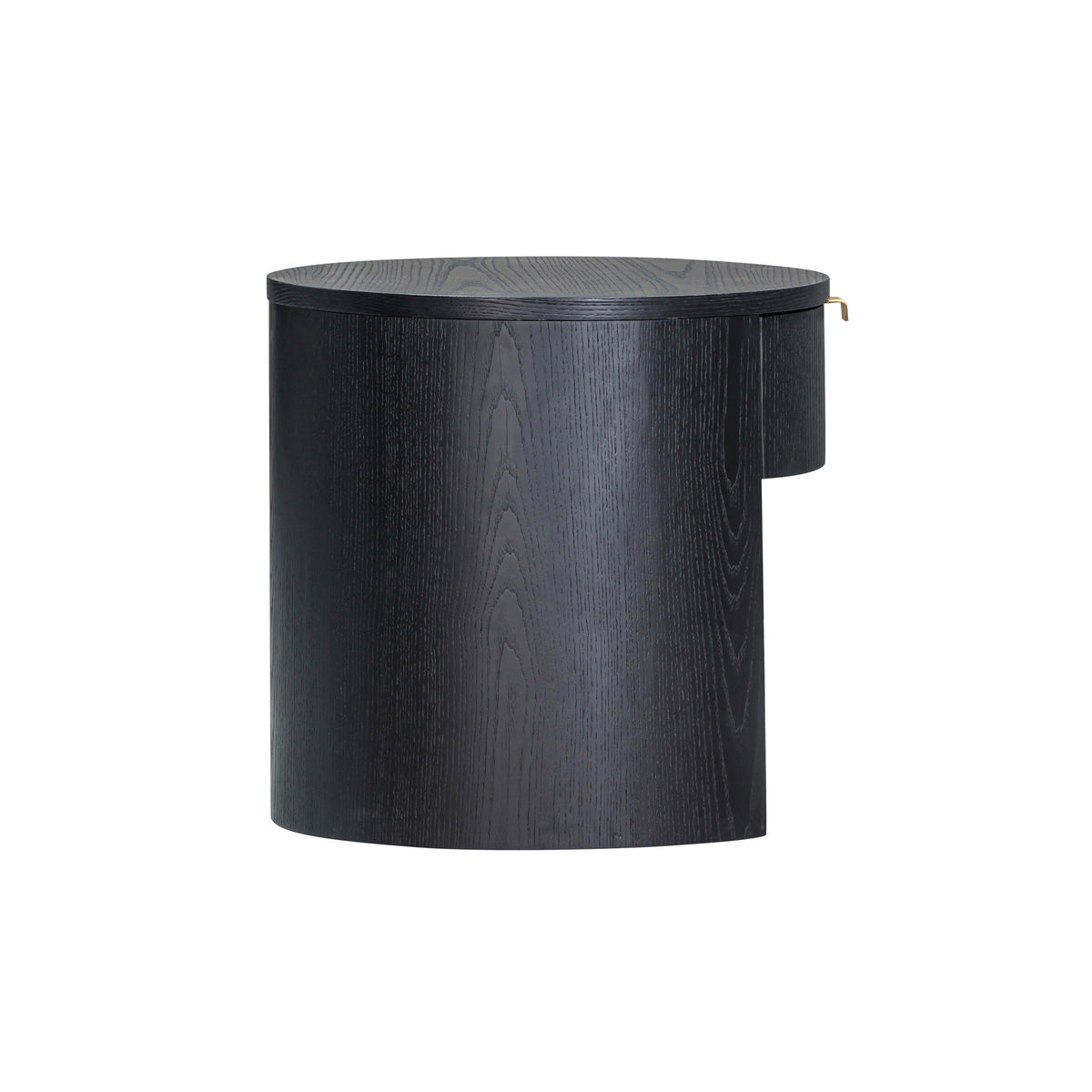 Marlow 19" Wood Round Nightstand With Drawer - Image 13