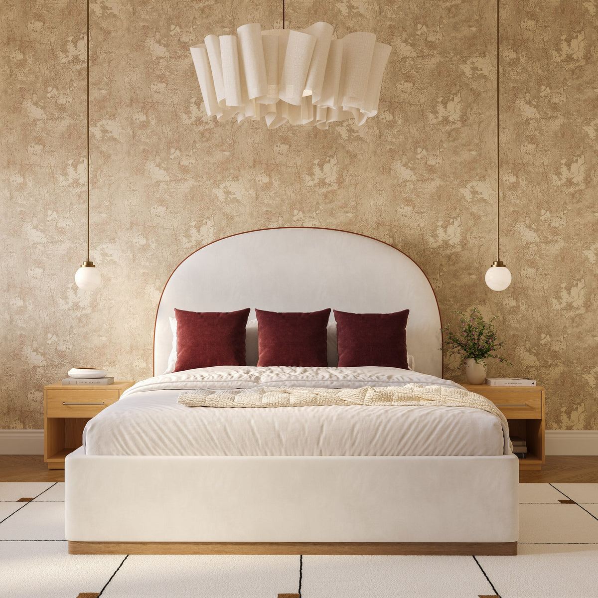 Marlow Performance Velvet Bed - Image 10