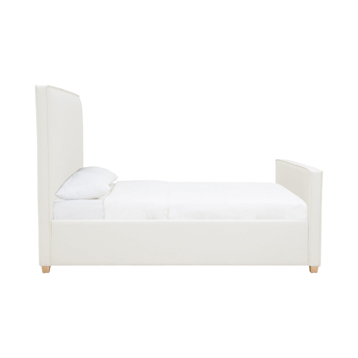 Bristol Park Ivory Contract Grade Fabric Upholstered Bed - Image 3