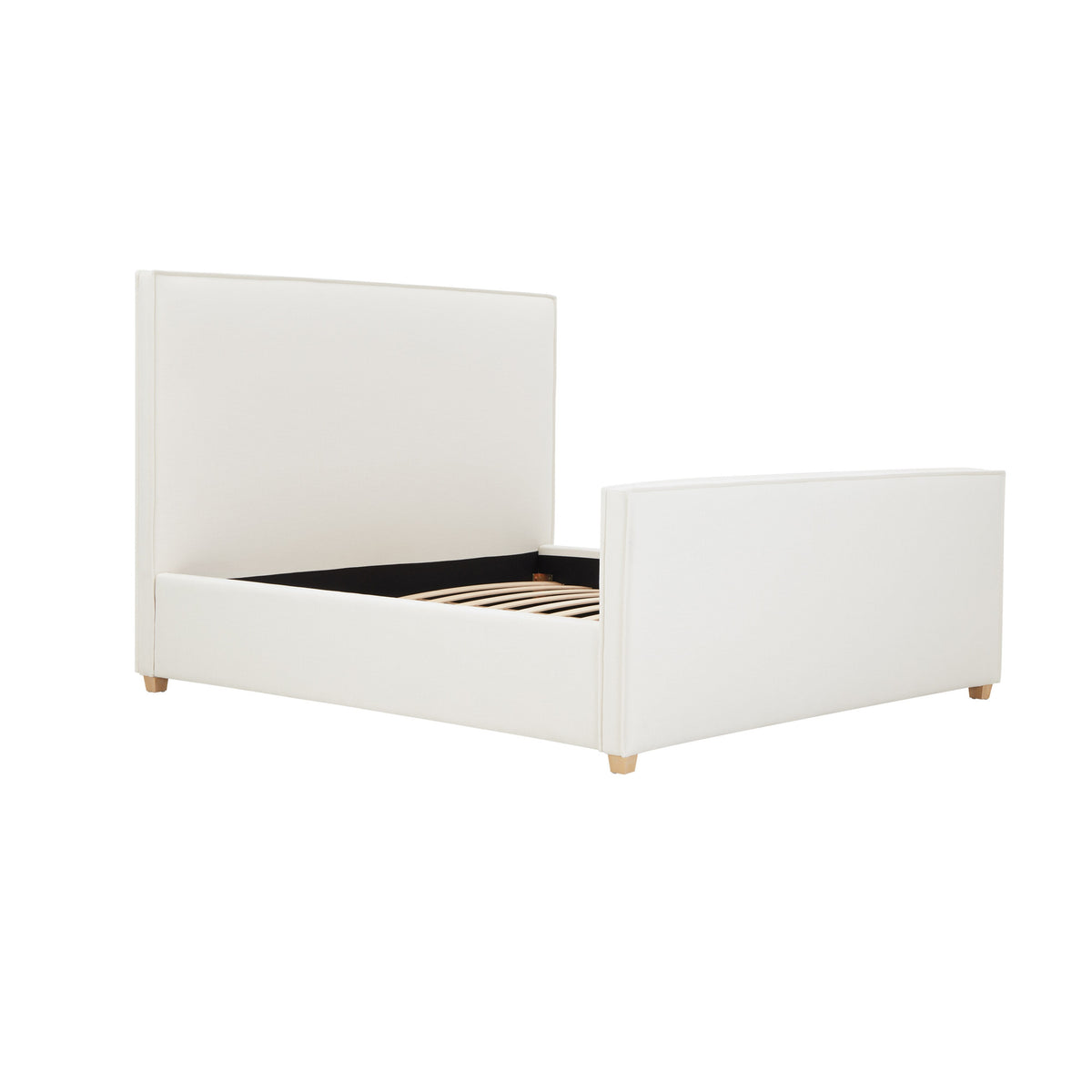 Bristol Park Ivory Contract Grade Fabric Upholstered Bed - Image 5