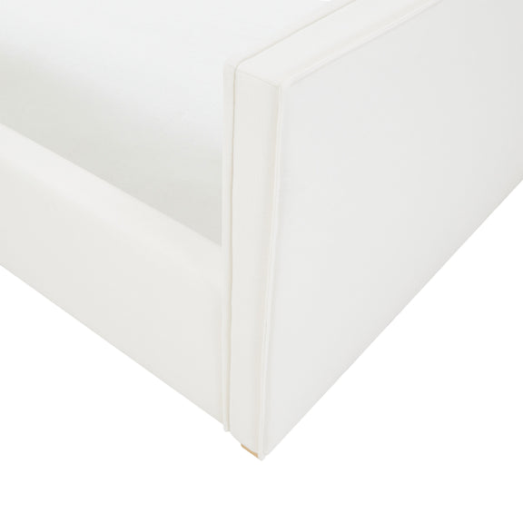 Bristol Park Ivory Contract Grade Fabric Upholstered Bed - Image 8
