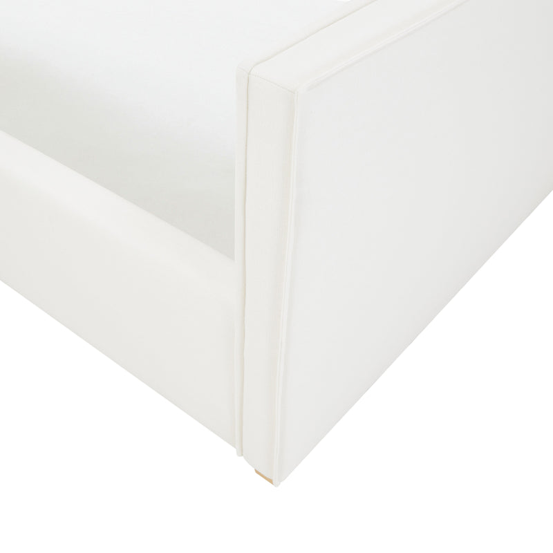 Bristol Park Ivory Contract Grade Fabric Upholstered Bed - Image 8
