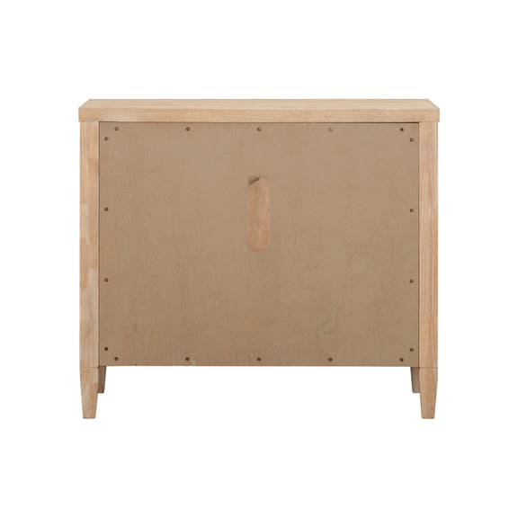 Bristol Park 30" Whitewashed Oak Wood 2 Drawer Nightstand - Image 4