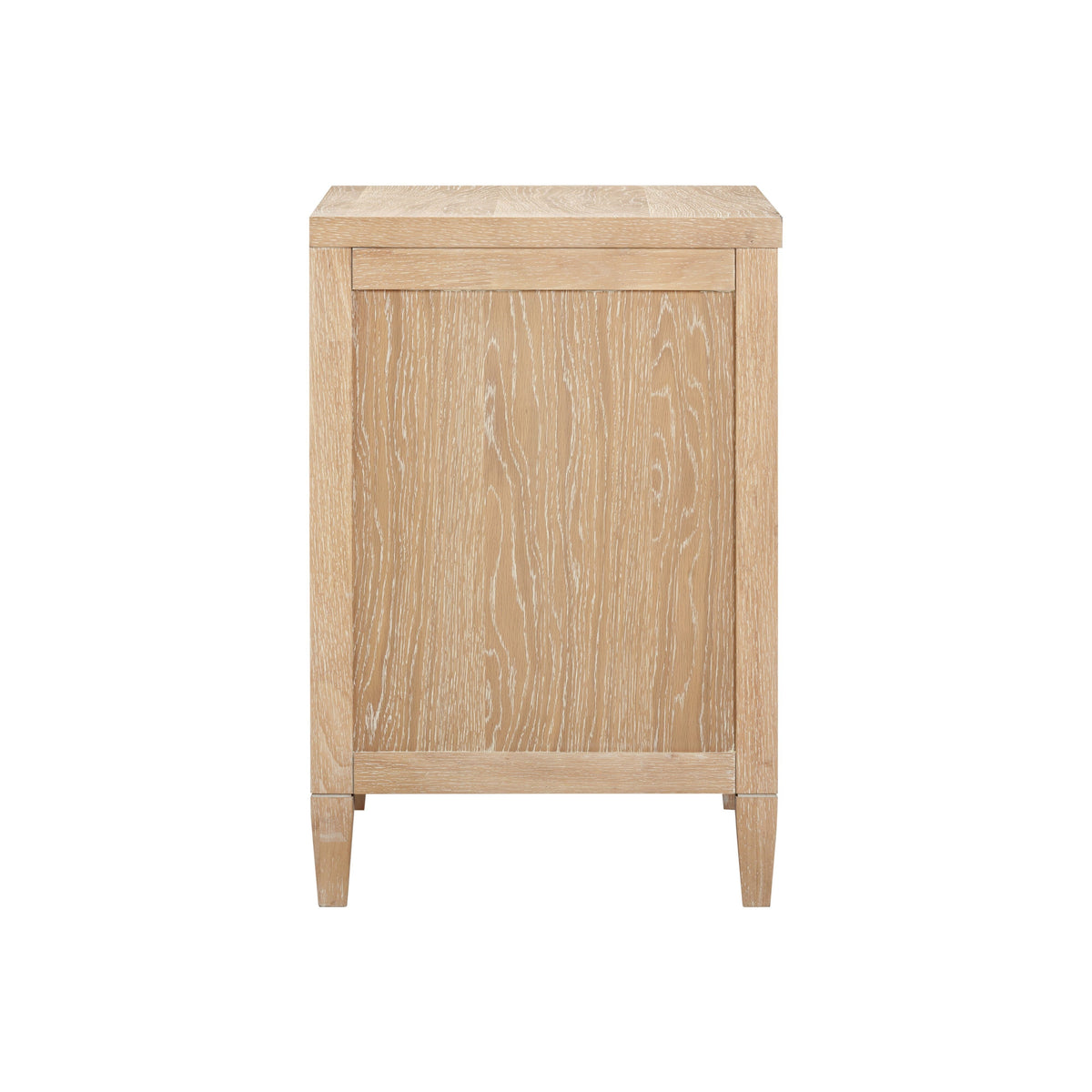 Bristol Park 30" Whitewashed Oak Wood 2 Drawer Nightstand - Image 6