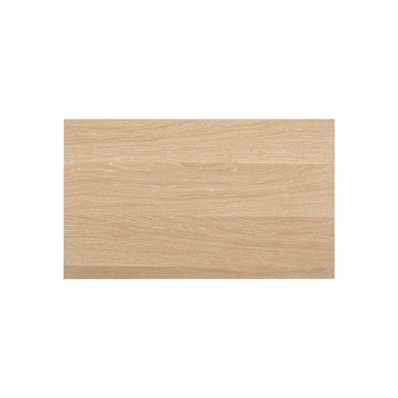 Bristol Park 30" Whitewashed Oak Wood 2 Drawer Nightstand - Image 7