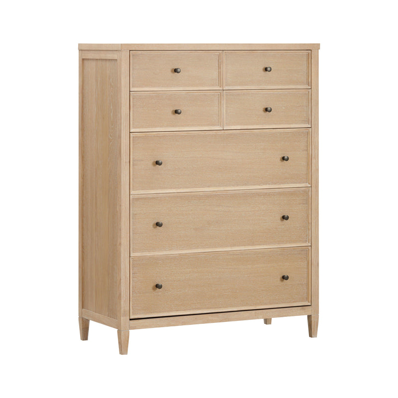 Bristol Park 40" Whitewashed Oak Wood 7 Drawer Chest - Image 2