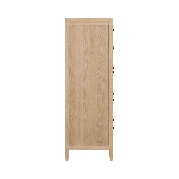 Bristol Park 40" Whitewashed Oak Wood 7 Drawer Chest - Image 3