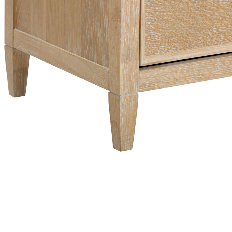 Bristol Park 40" Whitewashed Oak Wood 7 Drawer Chest - Image 8