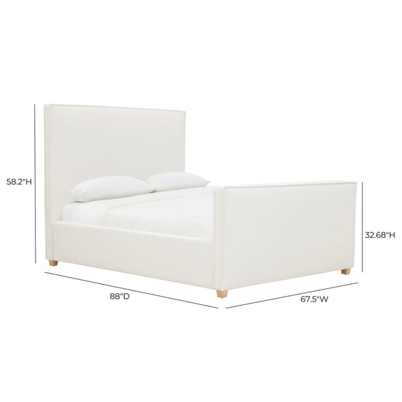 Bristol Park Ivory Contract Grade Fabric Upholstered Bed - Image 19