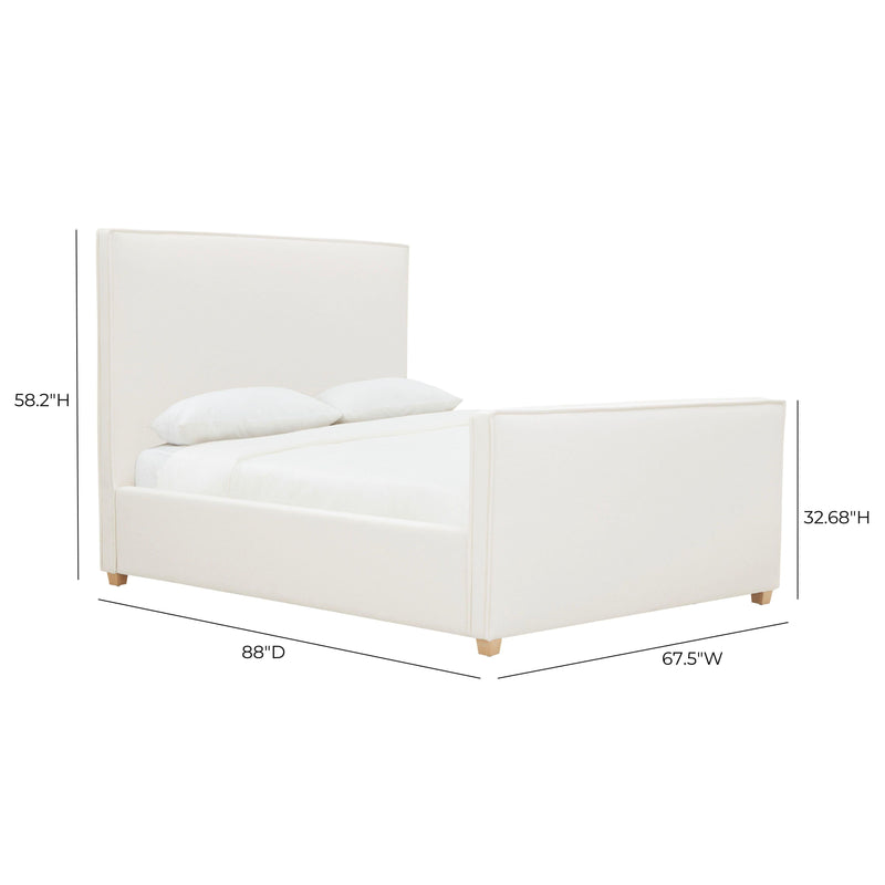 Bristol Park Ivory Contract Grade Fabric Upholstered Bed - Image 19