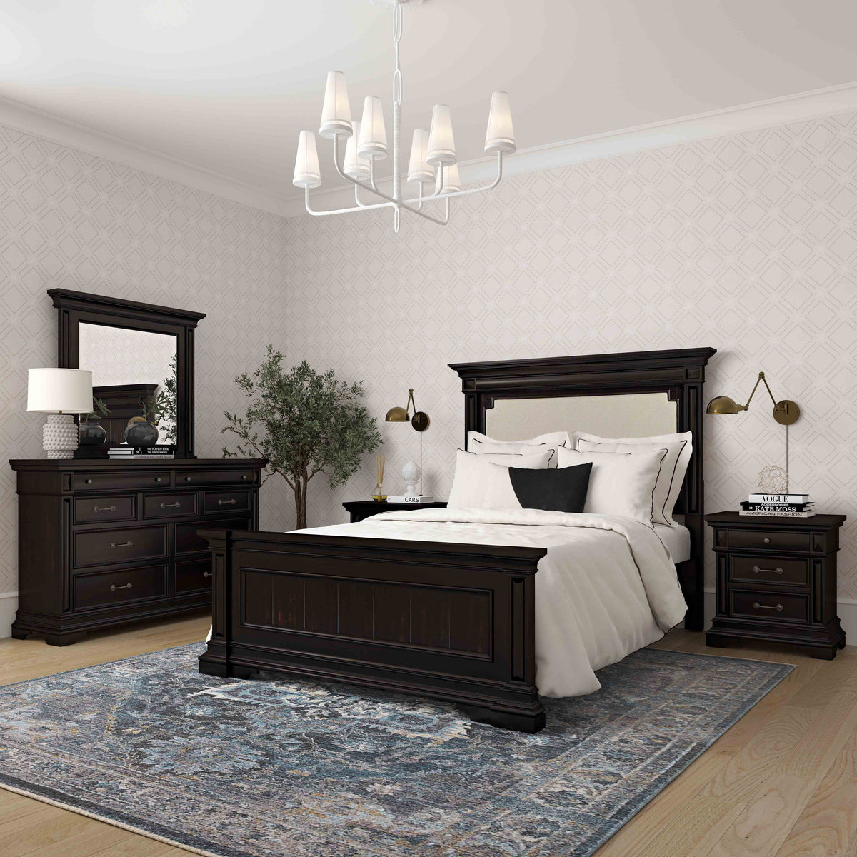 Stamford Wooden Upholstered Bed - Image 2