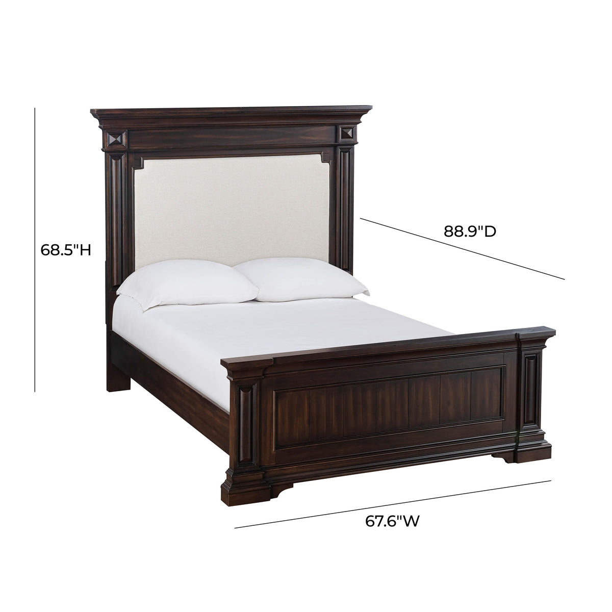 Stamford Wooden Upholstered Bed - Image 7