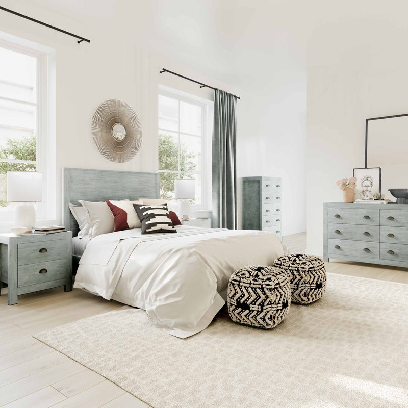 Asheville Grey Washed Wooden Queen Bed - Image 2