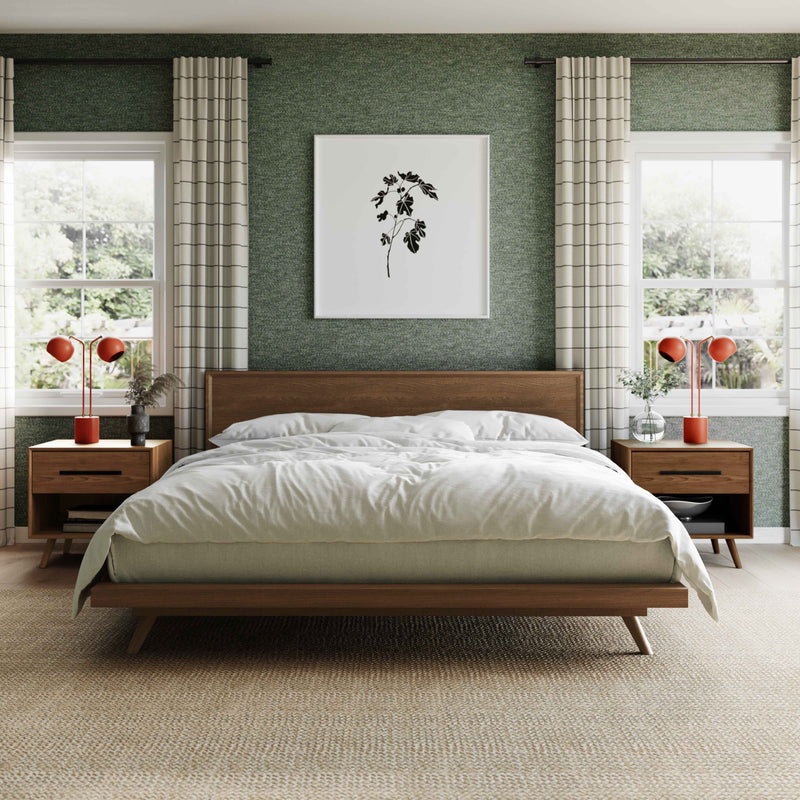 Emery Walnut Wood Platform Bed - Image 2
