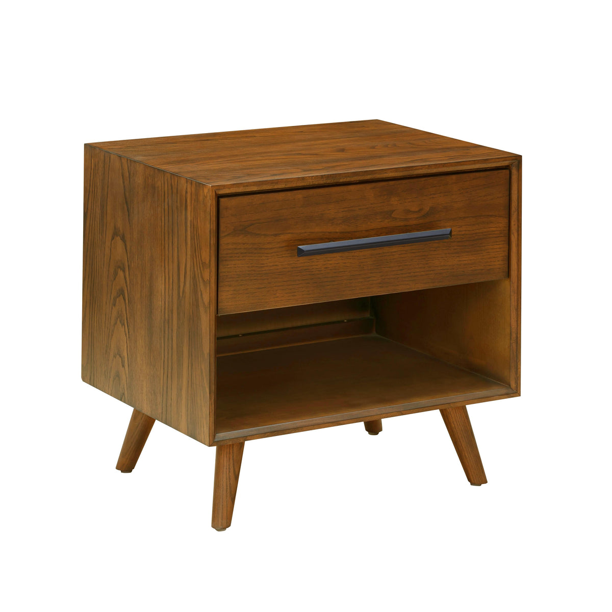 Emery 24" Walnut 1 Drawer Nightstand