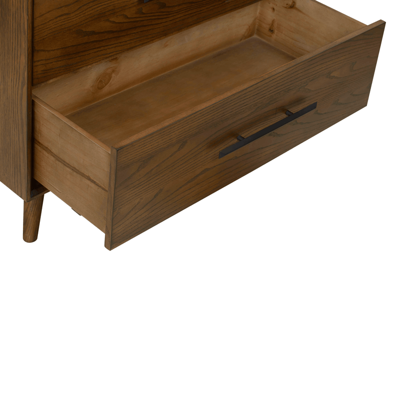 Emery 33" Walnut 5 Drawer Chest - Image 5