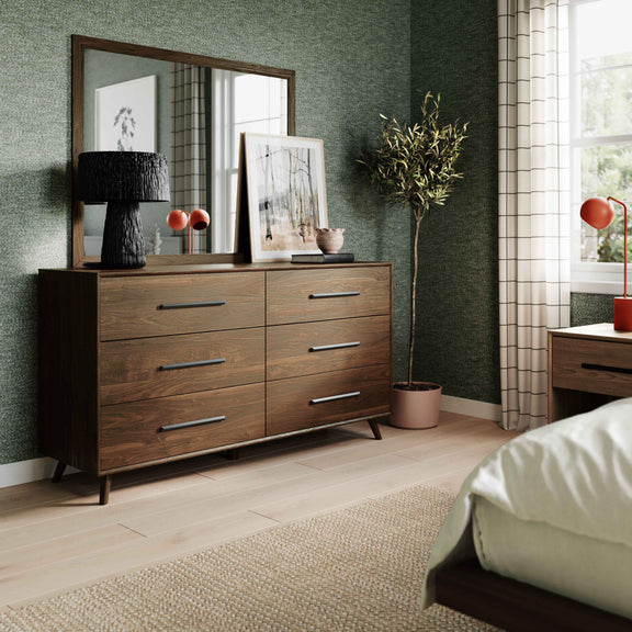 Emery 62" Walnut 6 Drawer Dresser - Image 2