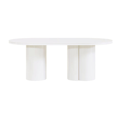Elora 79" Lacquer Oval Dining Table