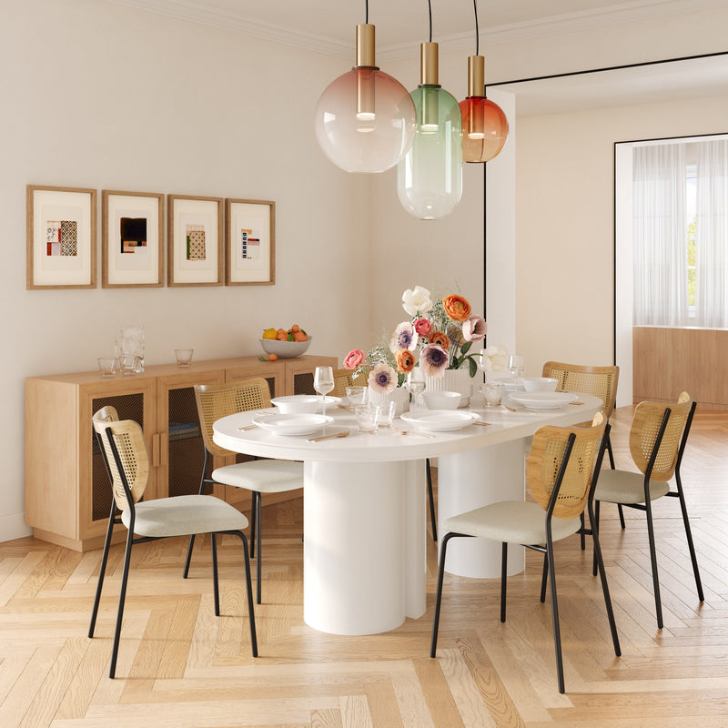 Elora 79" Lacquer Oval Dining Table - Image 2