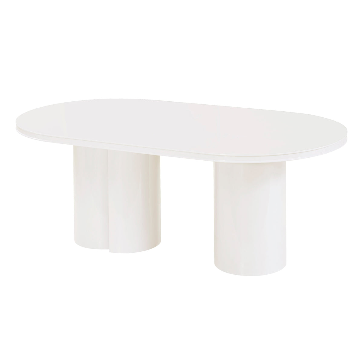 Elora 79" Lacquer Oval Dining Table - Image 3