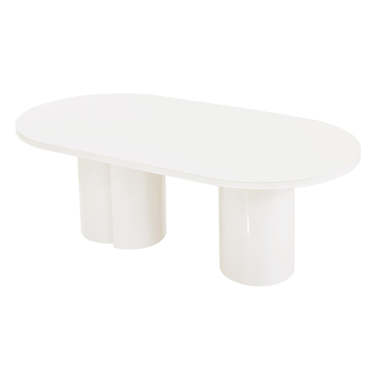 Elora 79" Lacquer Oval Dining Table - Image 5