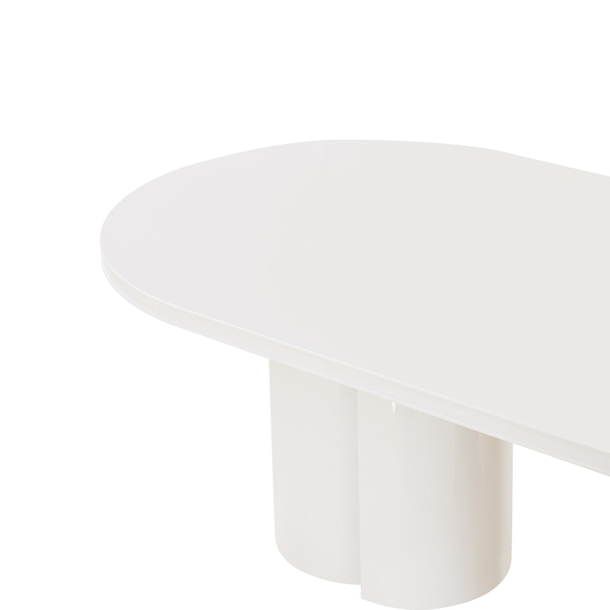 Elora 79" Lacquer Oval Dining Table - Image 6