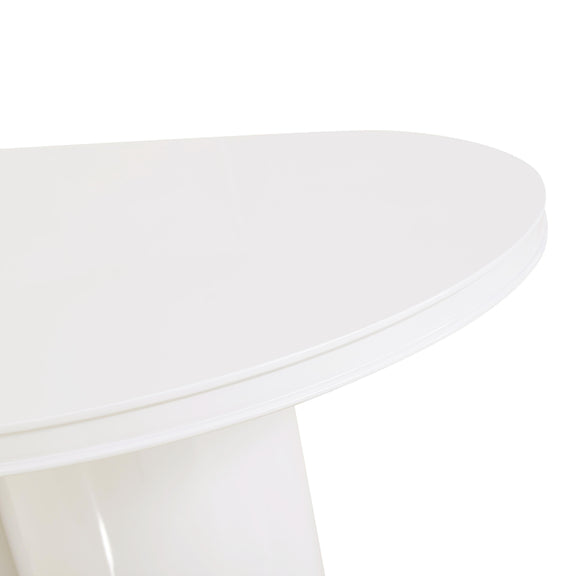 Elora 79" Lacquer Oval Dining Table - Image 7