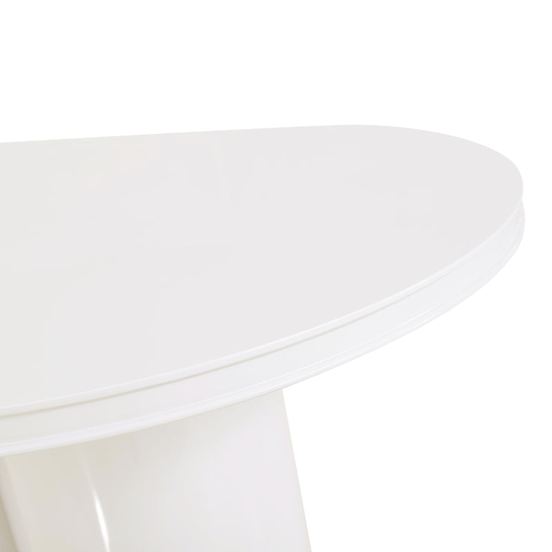 Elora 79" Lacquer Oval Dining Table - Image 7