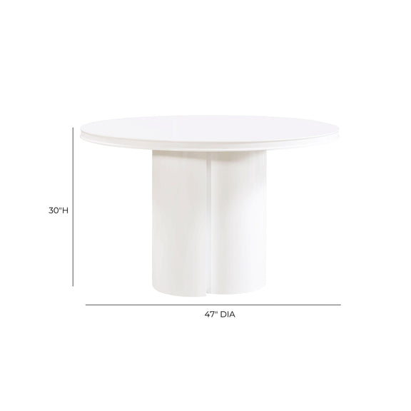 Elora 47" Lacquer Round Dining Table - Image 7