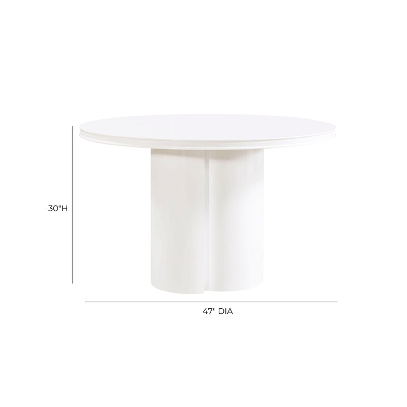 Elora 47" Lacquer Round Dining Table - Image 7