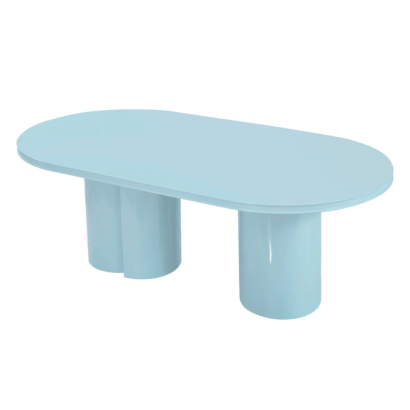 Elora 79" Lacquer Oval Dining Table - Image 13