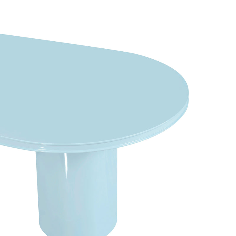 Elora 79" Lacquer Oval Dining Table - Image 14