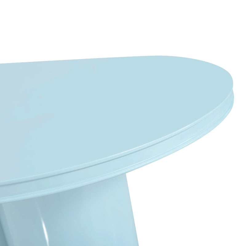 Elora 79" Lacquer Oval Dining Table - Image 15