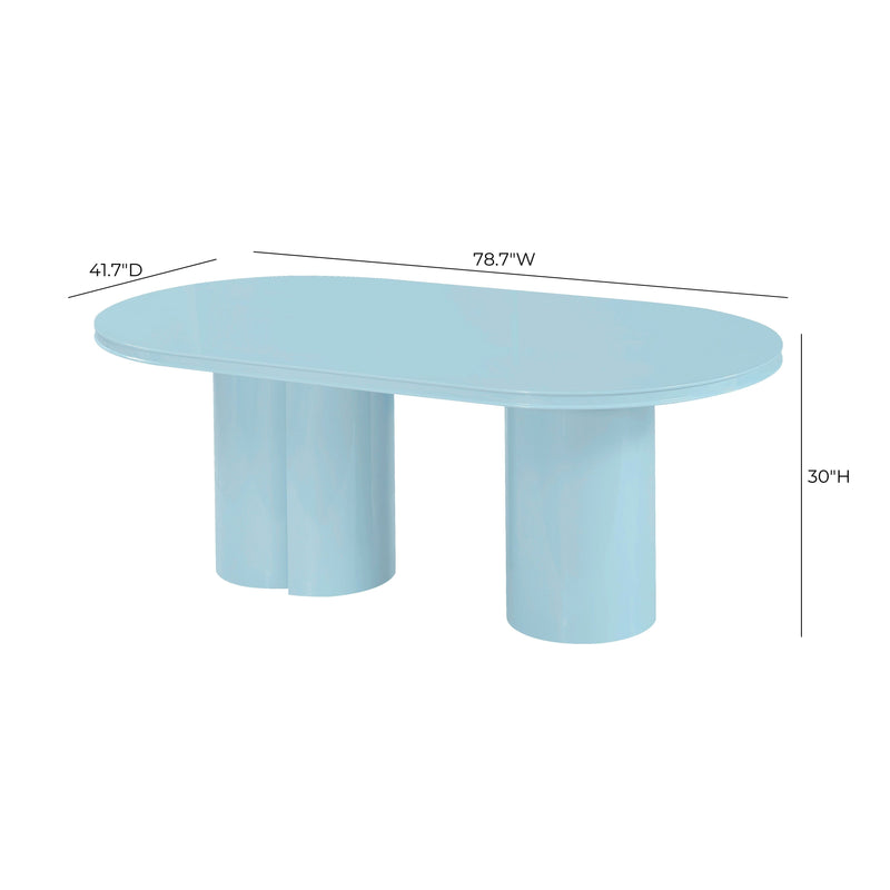 Elora 79" Lacquer Oval Dining Table - Image 16
