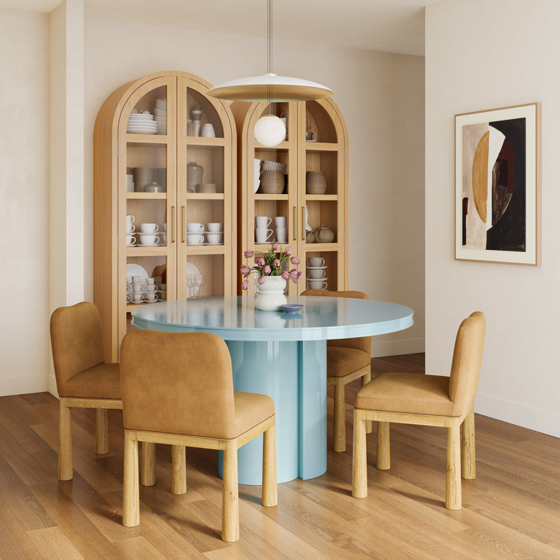 Elora 47" Lacquer Round Dining Table - Image 9