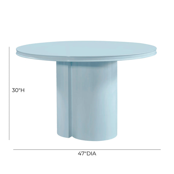 Elora 47" Lacquer Round Dining Table - Image 16