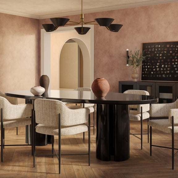 Zola 94.5" Lacquer Oval Dining Table - Image 2