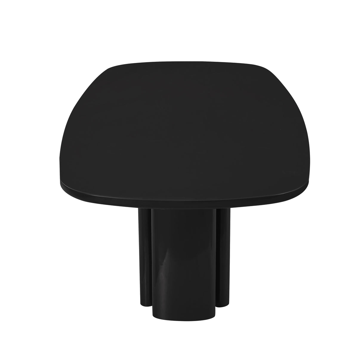 Zola 94.5" Lacquer Oval Dining Table - Image 4