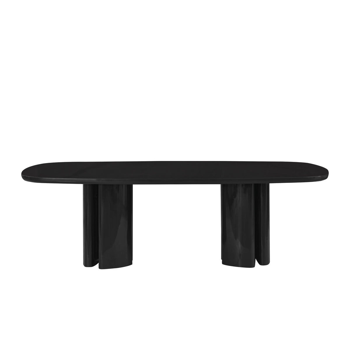 Zola 94.5" Lacquer Oval Dining Table - Image 7