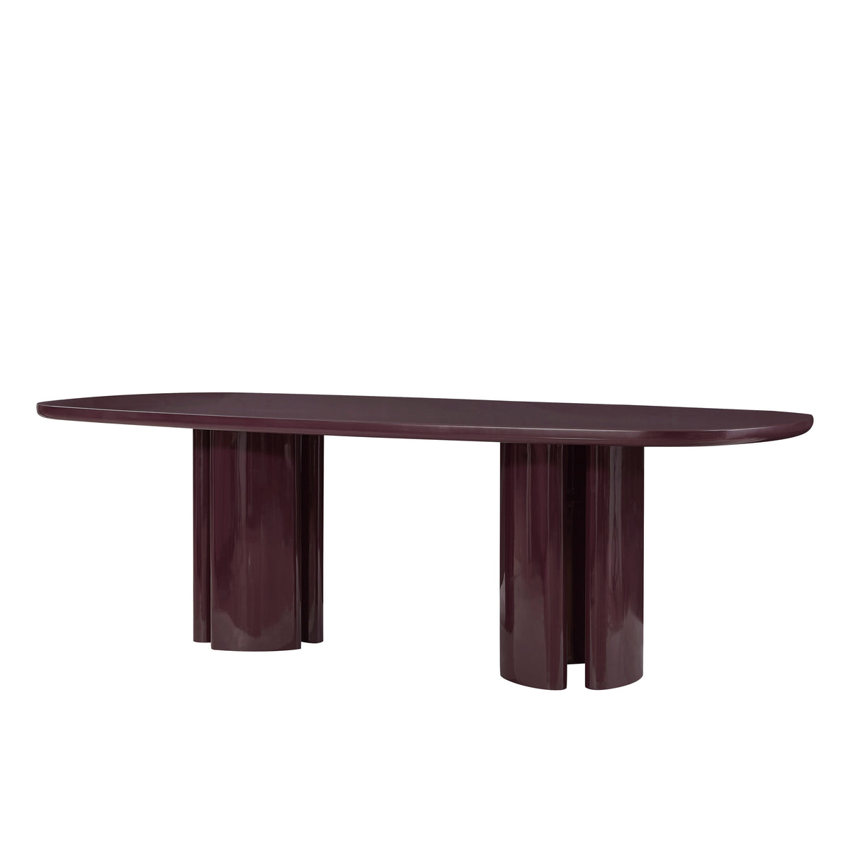 Zola 94.5" Lacquer Oval Dining Table - Image 12
