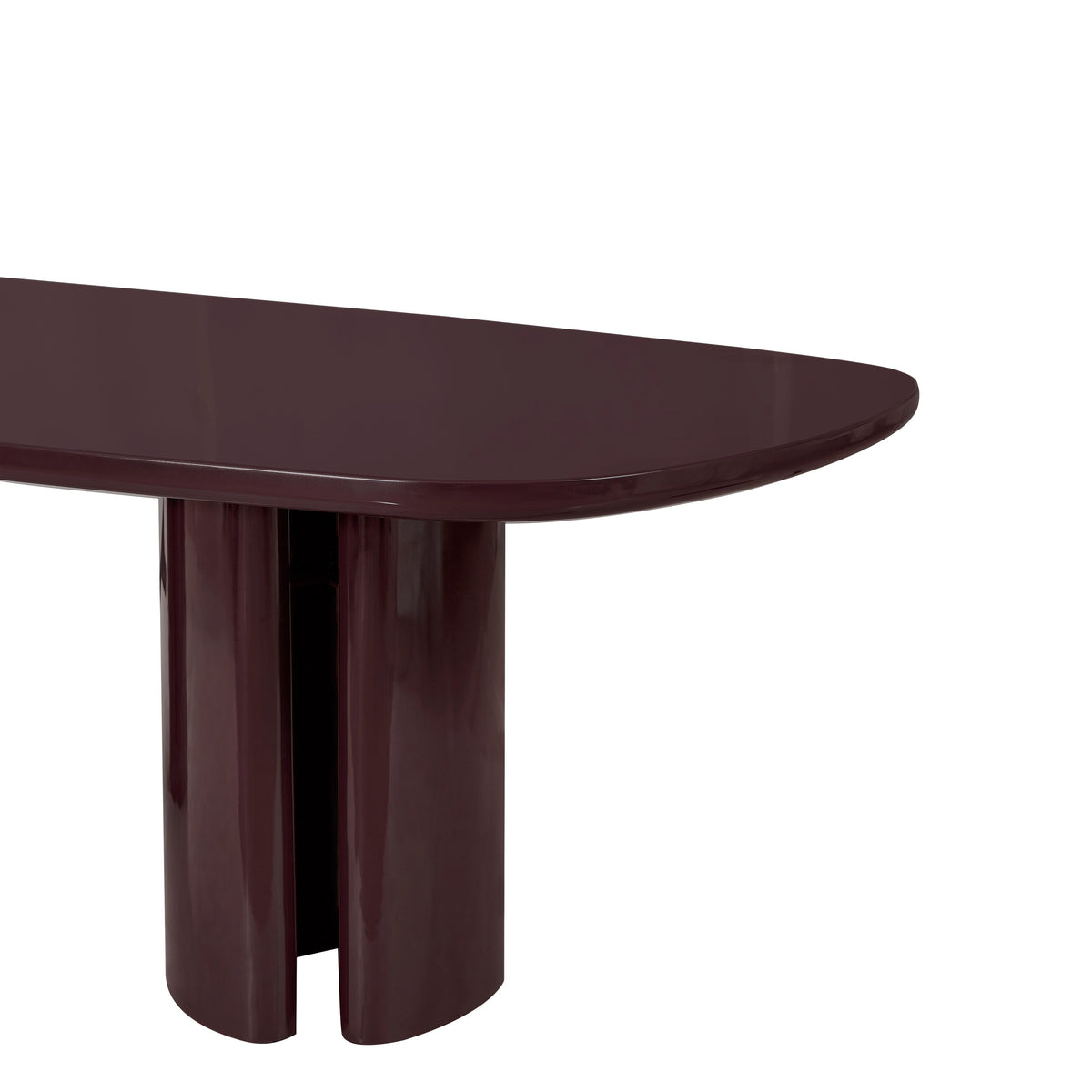 Zola 94.5" Lacquer Oval Dining Table - Image 14