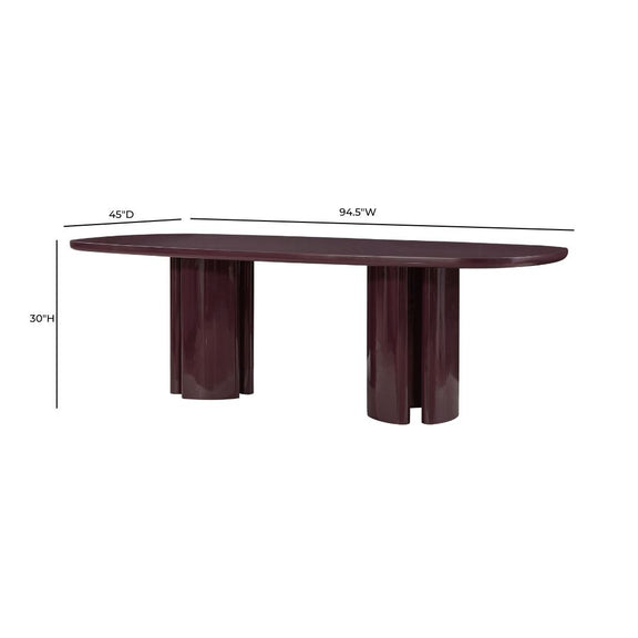 Zola 94.5" Lacquer Oval Dining Table - Image 19