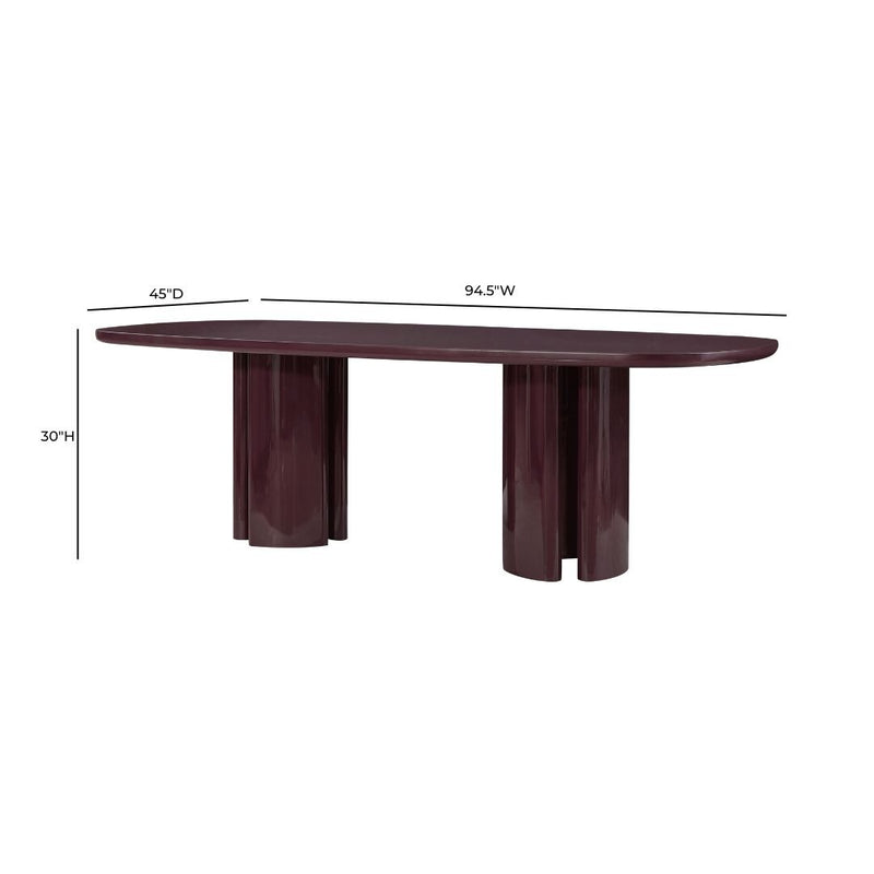 Zola 94.5" Lacquer Oval Dining Table - Image 19