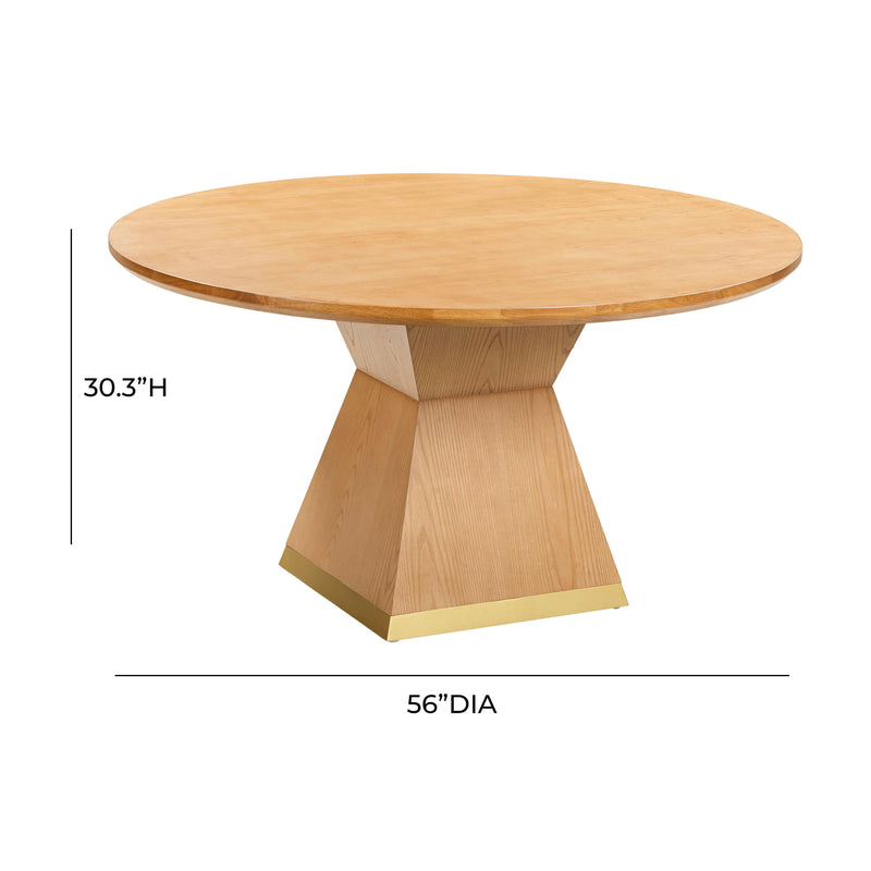 Nolan 56" Wood Round Dining Table - Image 5