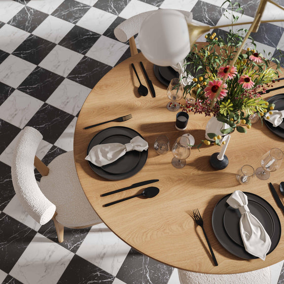 Nolan 56" Wood Round Dining Table - Image 6
